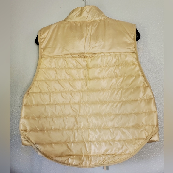 Women's Quilted Puffer Vest - JoyLab Ivory M - Picture 5 of 6